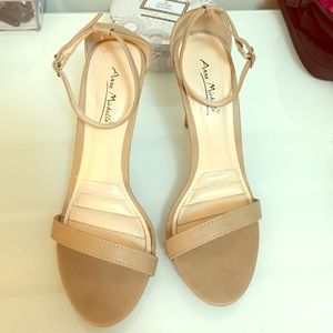 Anne Michelle SUGARLOVE size 7.5 nude pump